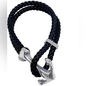 Adornia
Water Resistant Anchor
Braided Leather Bracelet